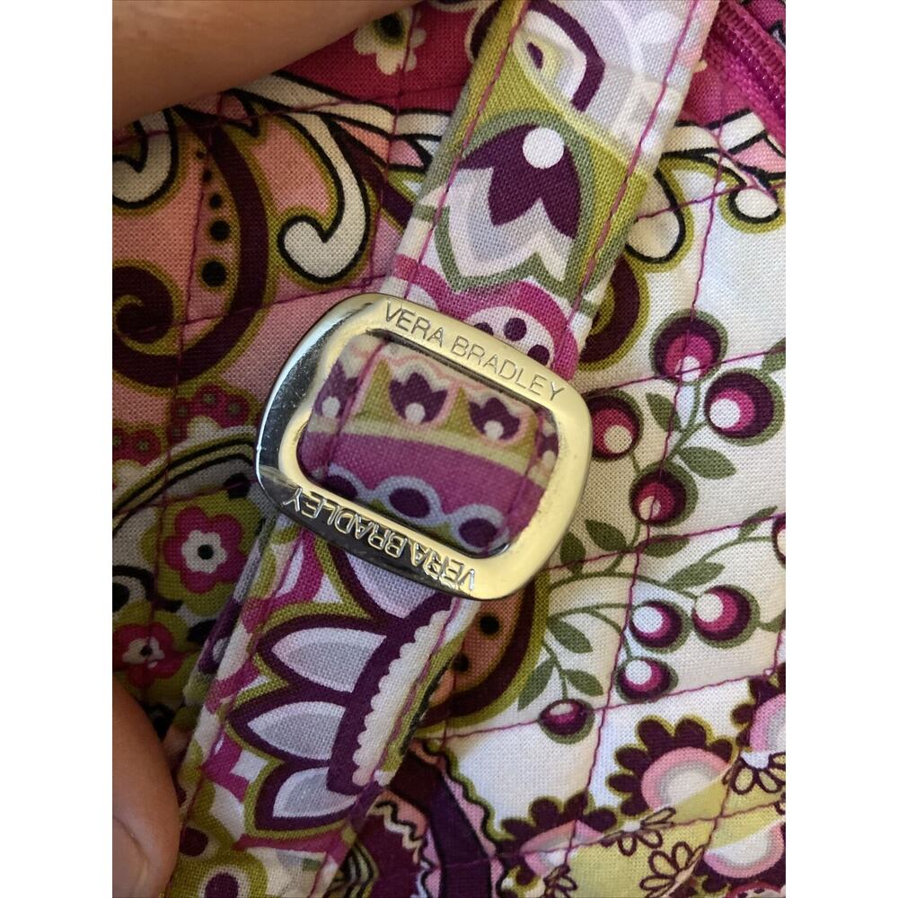 Vera Bradley Very Berry Paisley Small Backpack Bag Plum & Pink Retired 12" X 9" - Picture 9 of 9